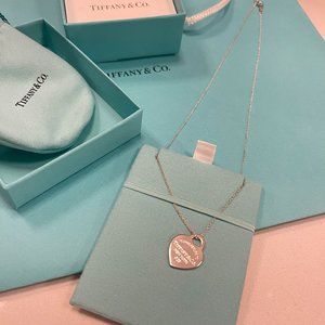 Tiffany & Co. Sterling Silver Return To Tiffany Heart Tag Pendant Neckace
